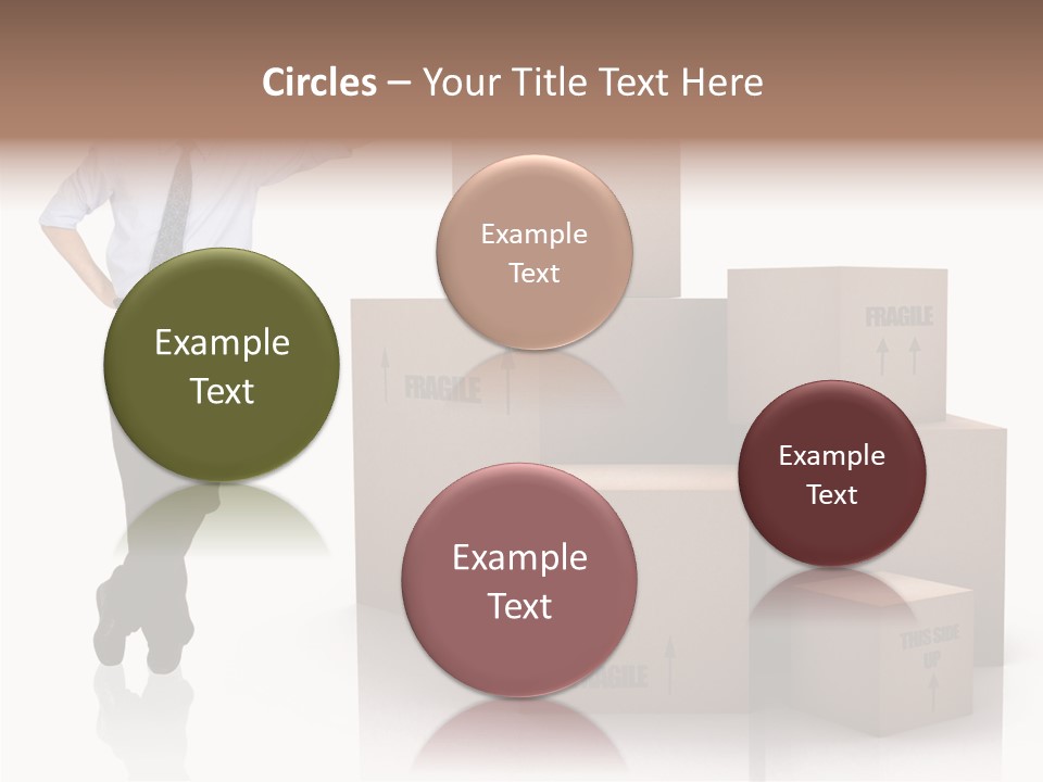 Upwards Shipment Standing PowerPoint Template