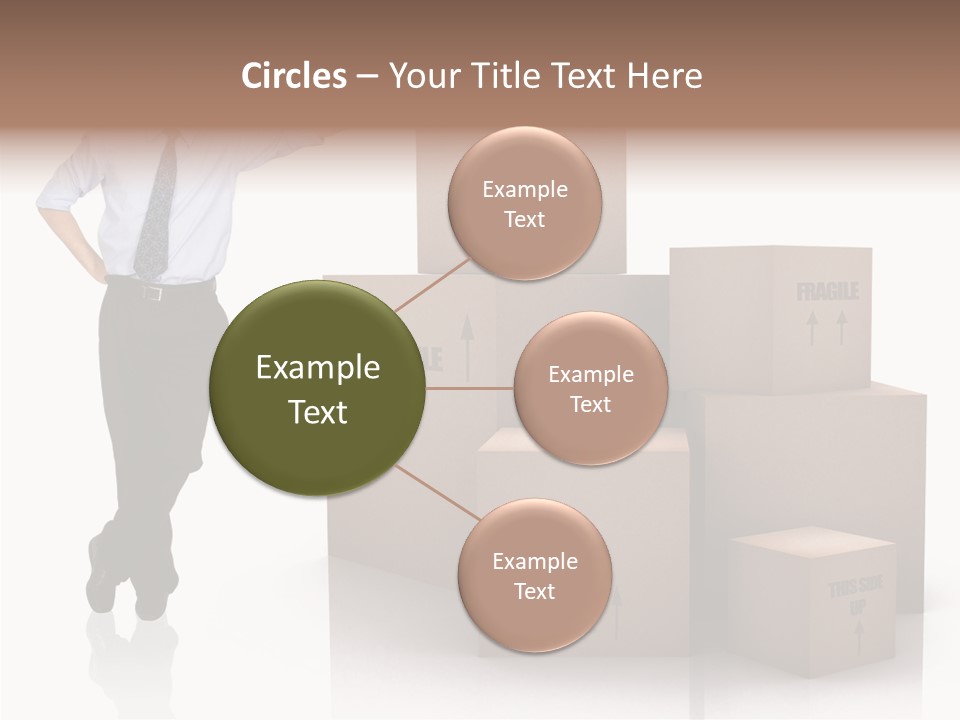 Upwards Shipment Standing PowerPoint Template