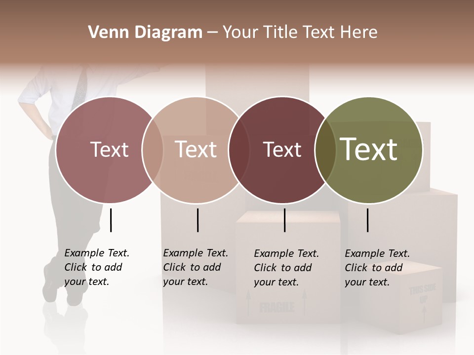 Upwards Shipment Standing PowerPoint Template