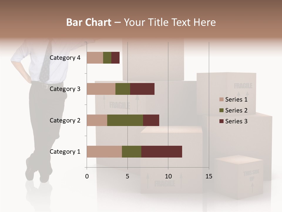 Upwards Shipment Standing PowerPoint Template