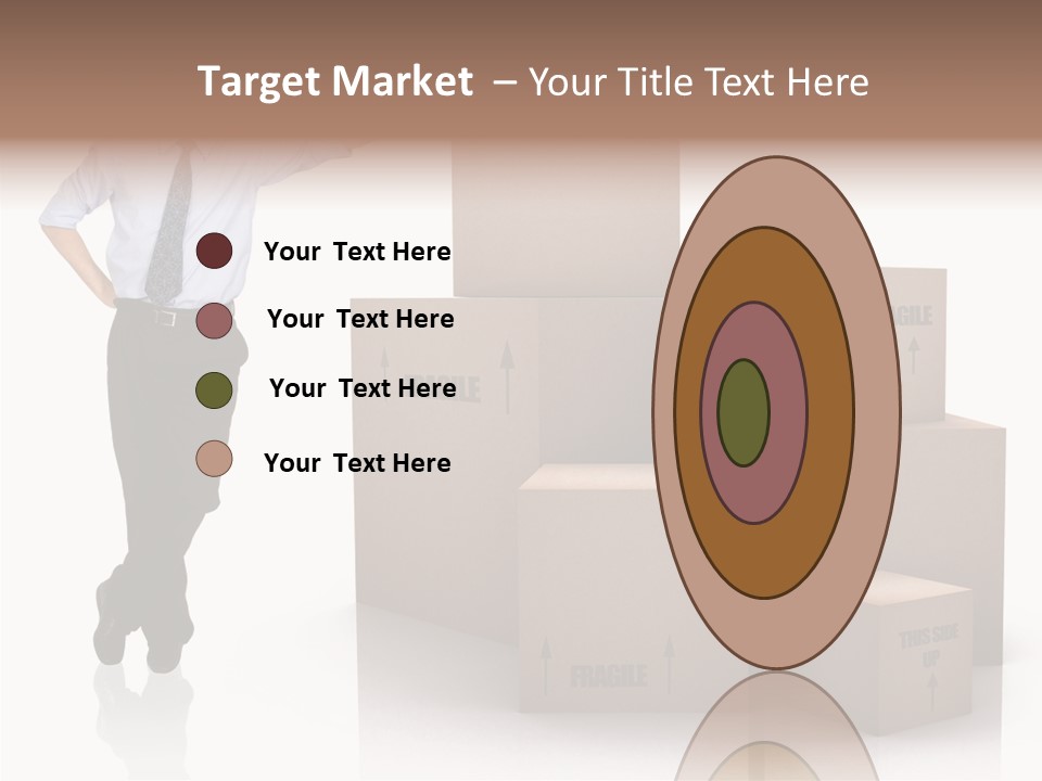 Upwards Shipment Standing PowerPoint Template