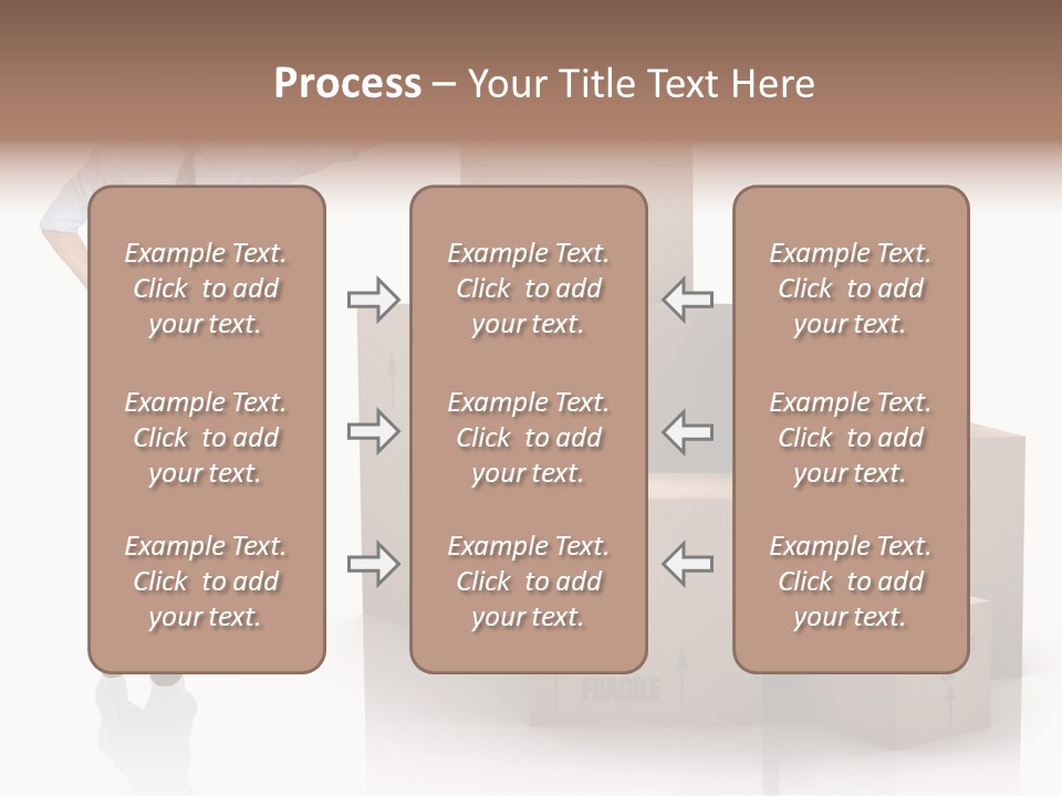 Upwards Shipment Standing PowerPoint Template
