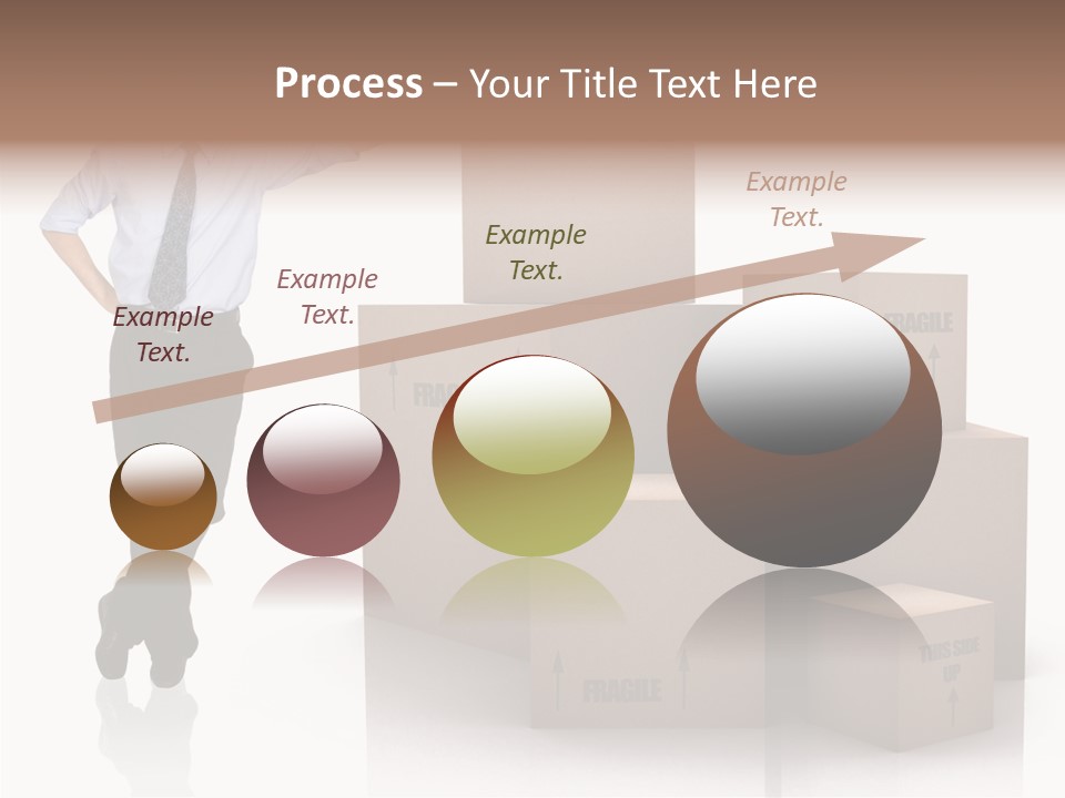 Upwards Shipment Standing PowerPoint Template