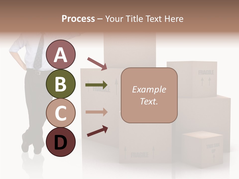Upwards Shipment Standing PowerPoint Template