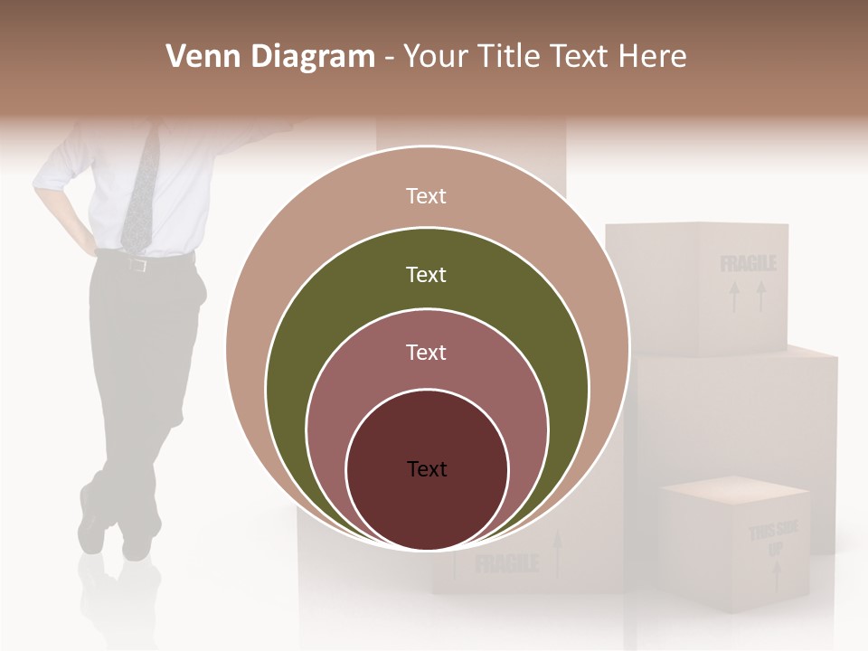 Upwards Shipment Standing PowerPoint Template
