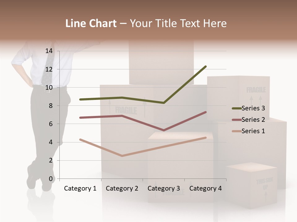 Upwards Shipment Standing PowerPoint Template