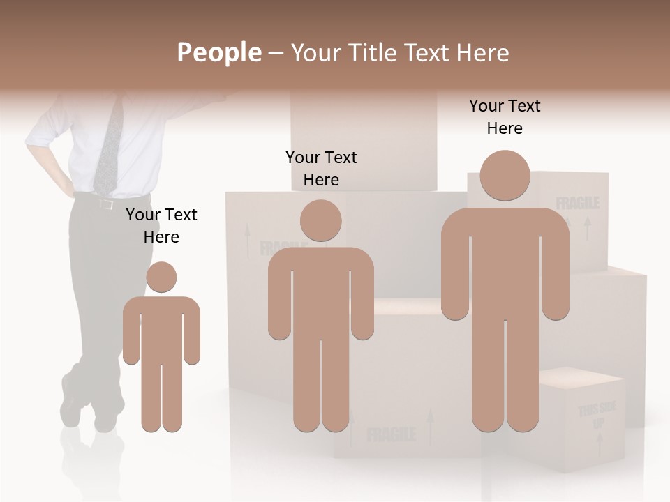 Upwards Shipment Standing PowerPoint Template