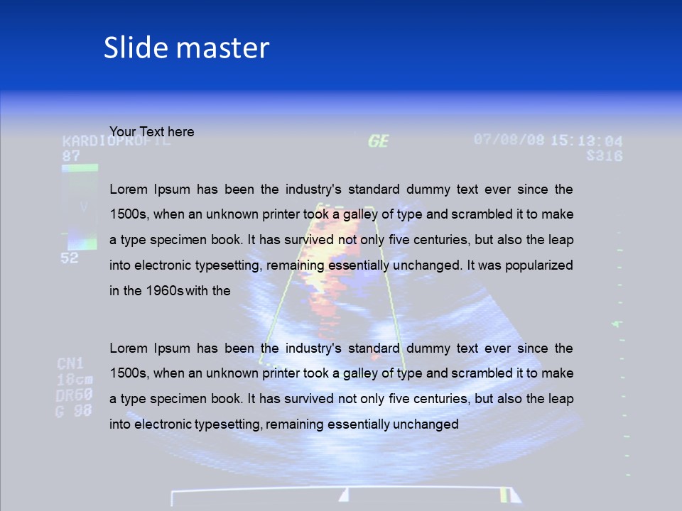 Ultrasound Health Science PowerPoint Template