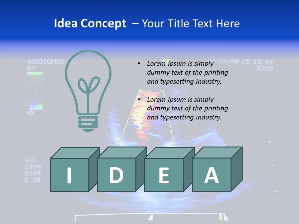 Ultrasound Health Science PowerPoint Template