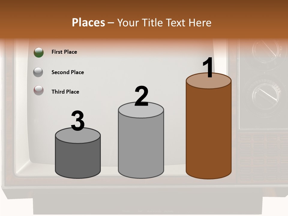 White Tube Tuner PowerPoint Template