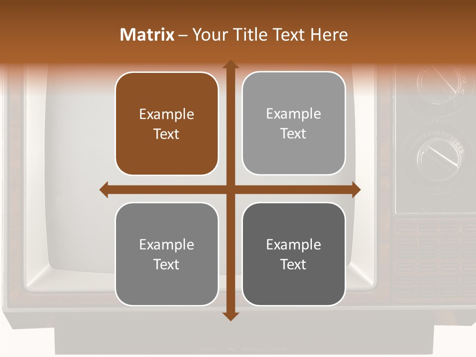 White Tube Tuner PowerPoint Template