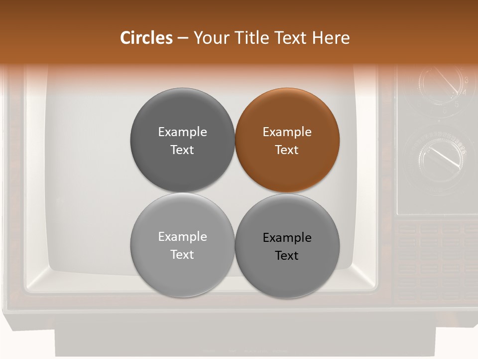 White Tube Tuner PowerPoint Template