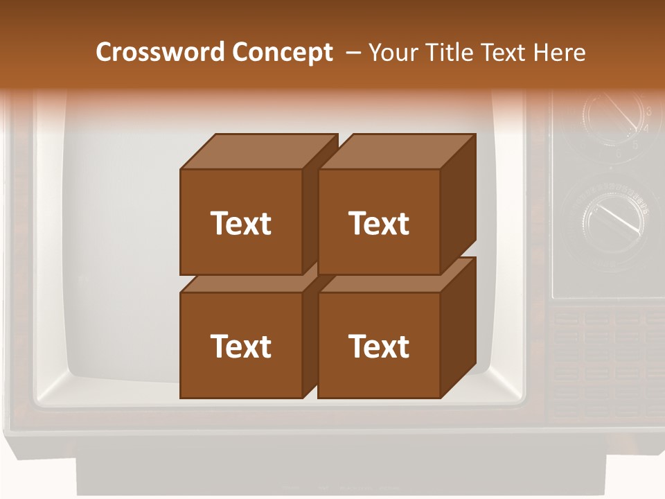 White Tube Tuner PowerPoint Template