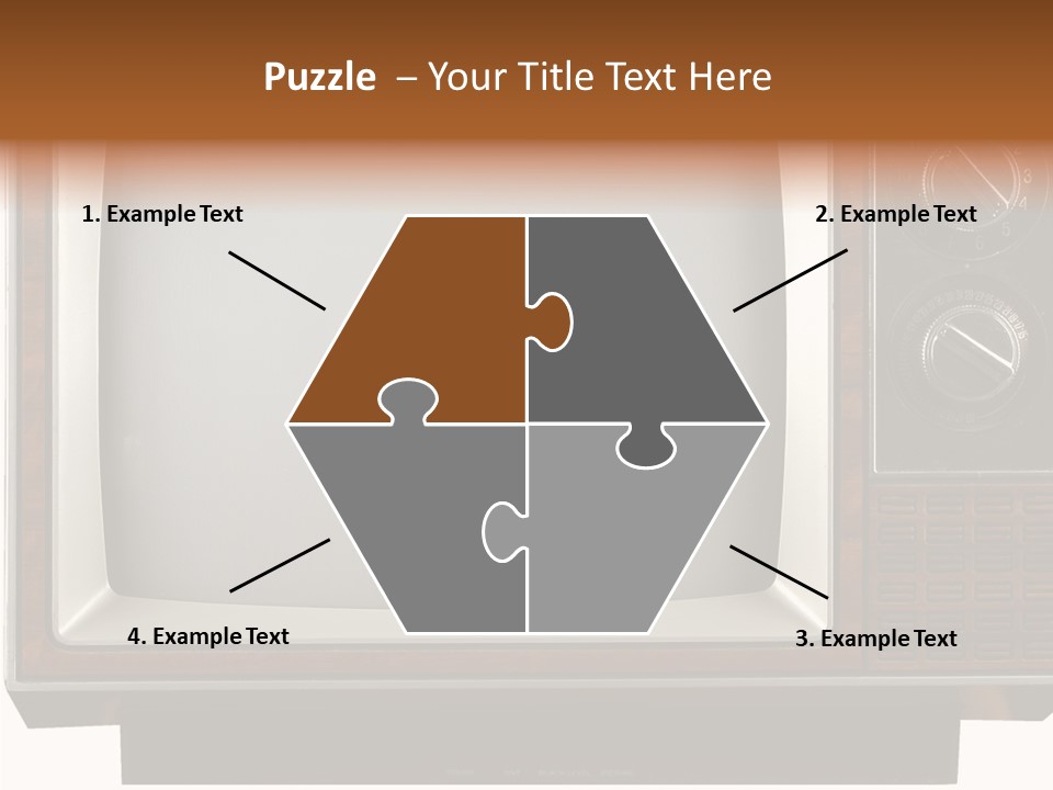 White Tube Tuner PowerPoint Template