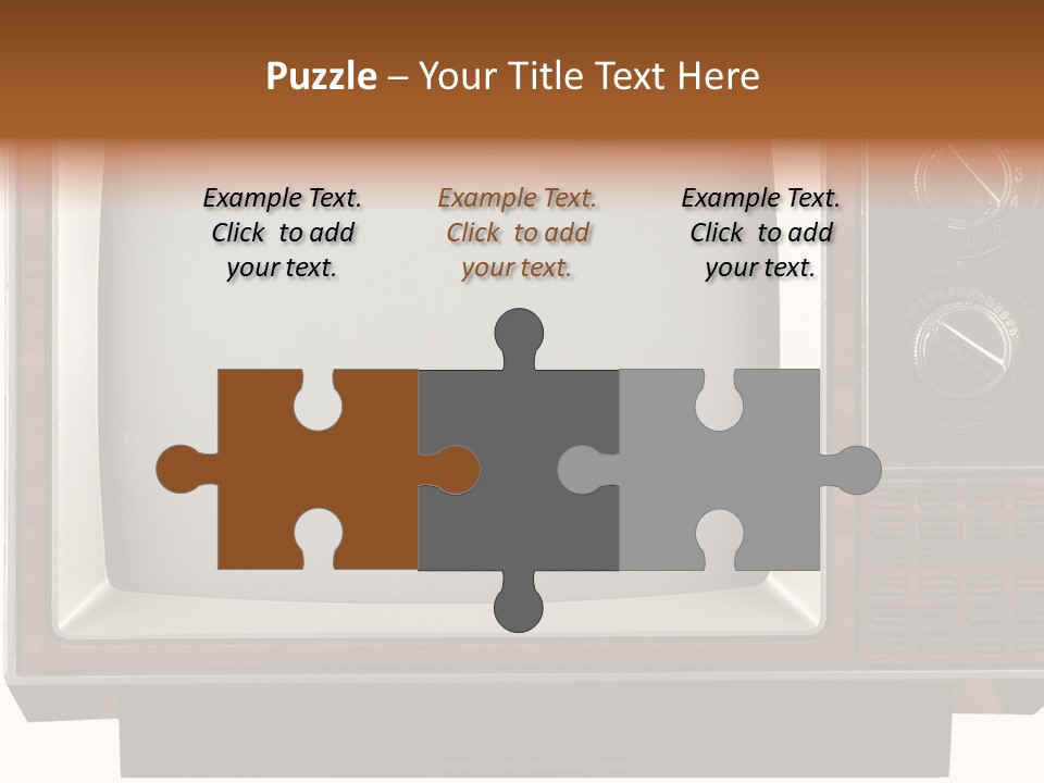 White Tube Tuner PowerPoint Template