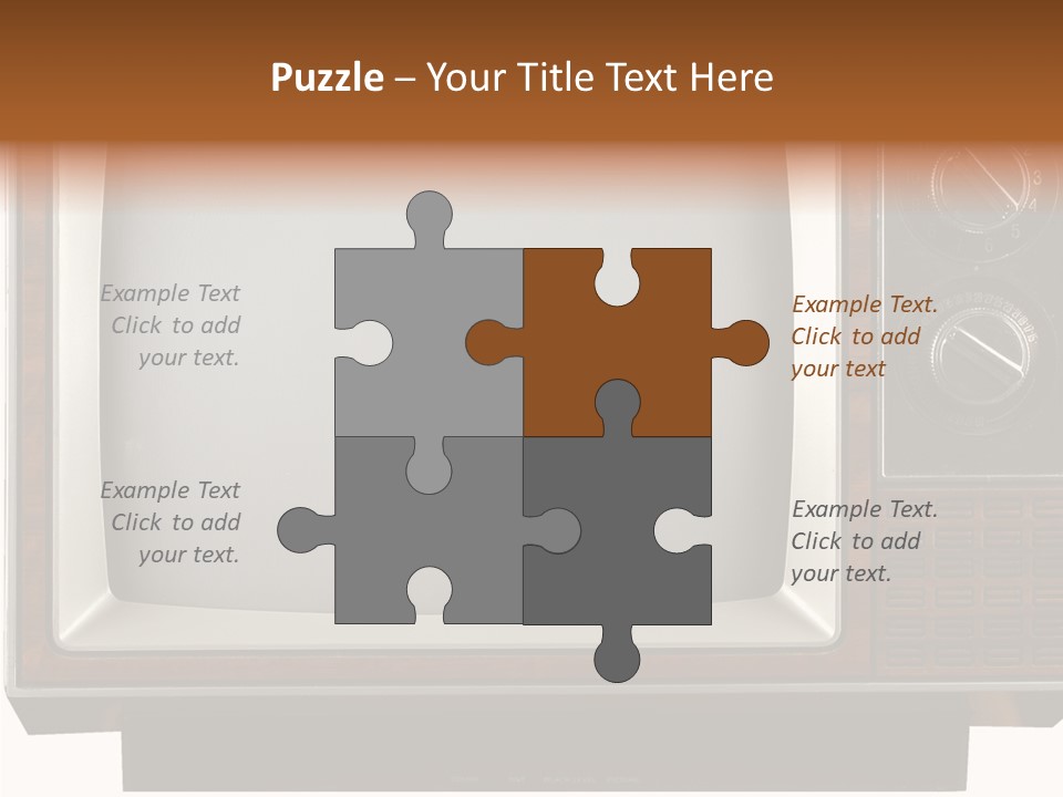 White Tube Tuner PowerPoint Template