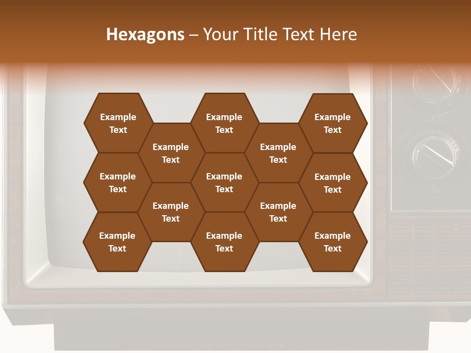 White Tube Tuner PowerPoint Template
