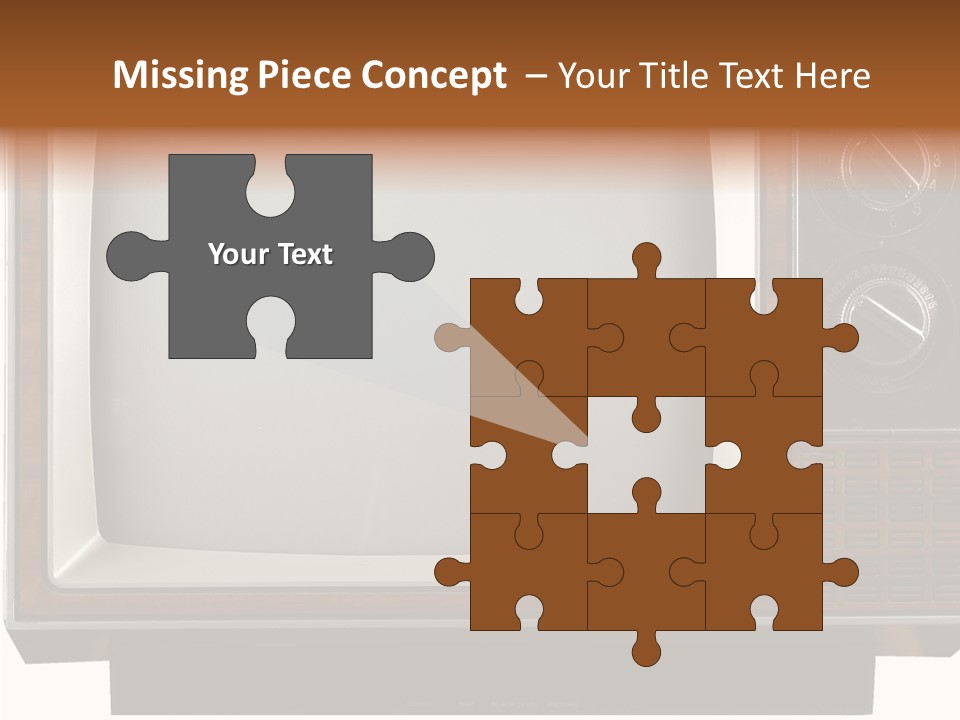 White Tube Tuner PowerPoint Template