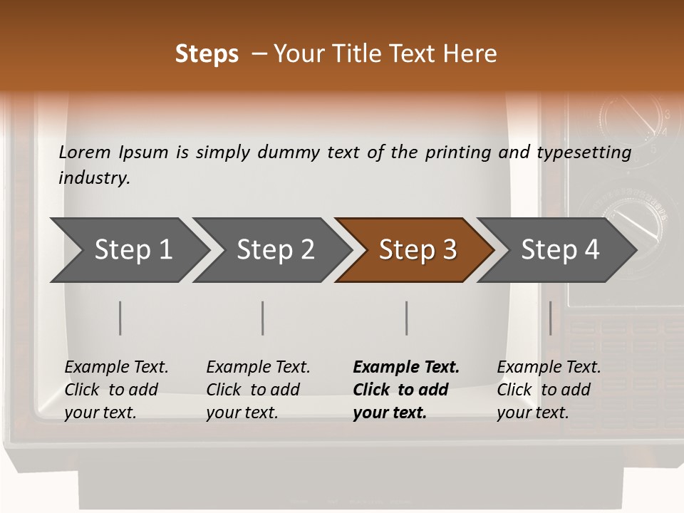 White Tube Tuner PowerPoint Template