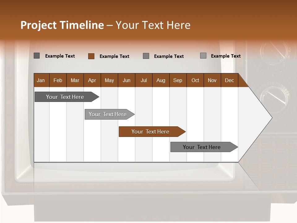 White Tube Tuner PowerPoint Template