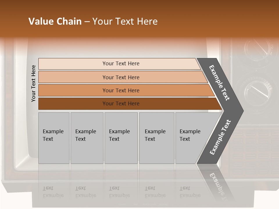 White Tube Tuner PowerPoint Template