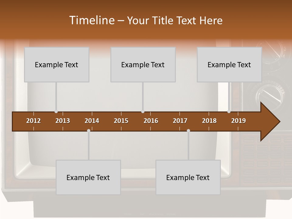White Tube Tuner PowerPoint Template