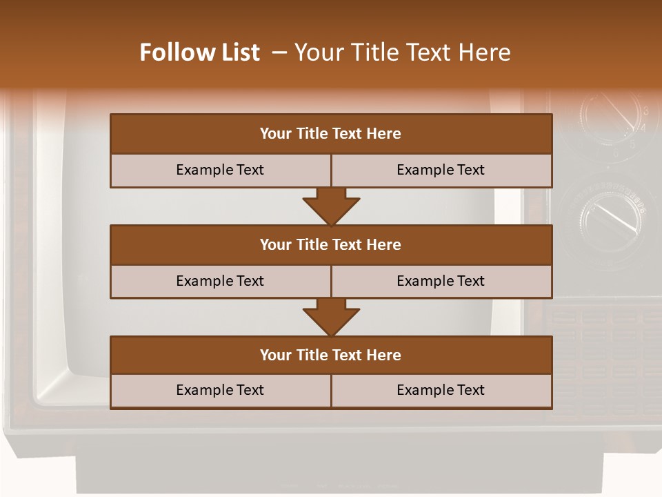 White Tube Tuner PowerPoint Template