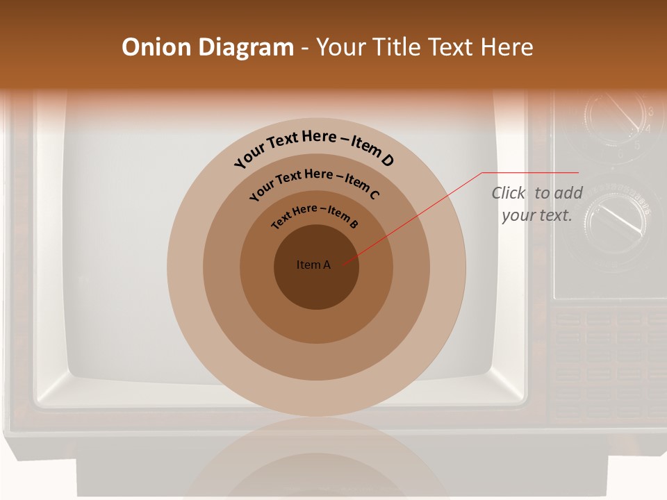 White Tube Tuner PowerPoint Template