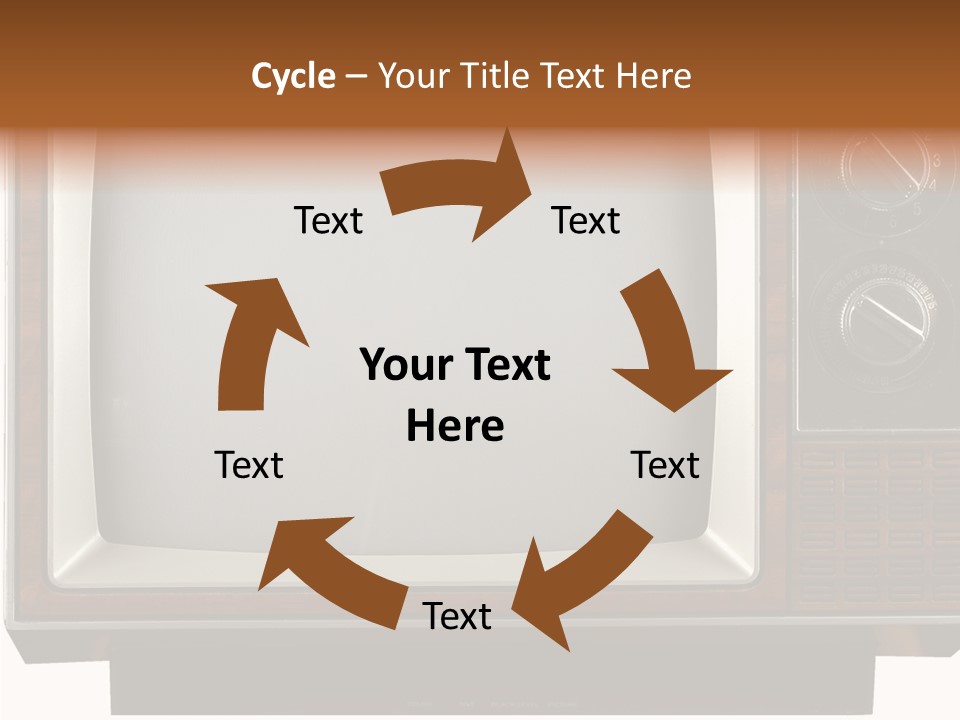 White Tube Tuner PowerPoint Template