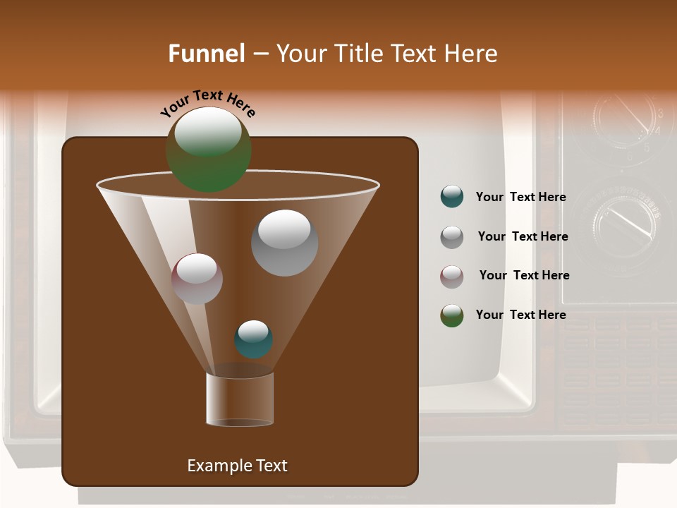 White Tube Tuner PowerPoint Template