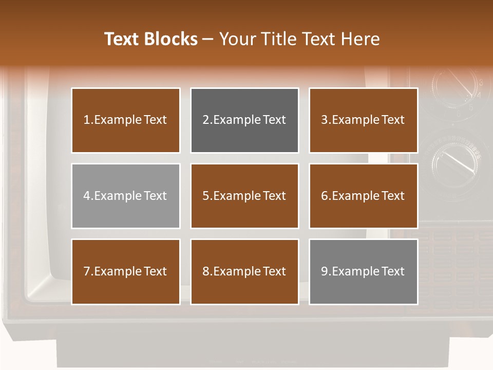 White Tube Tuner PowerPoint Template
