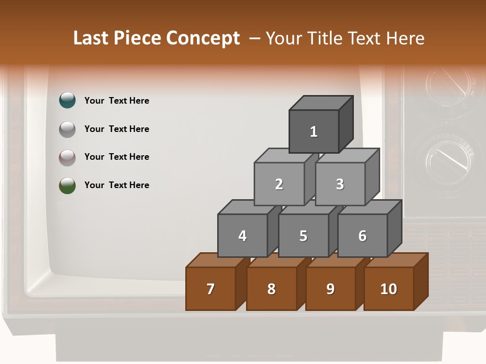 White Tube Tuner PowerPoint Template