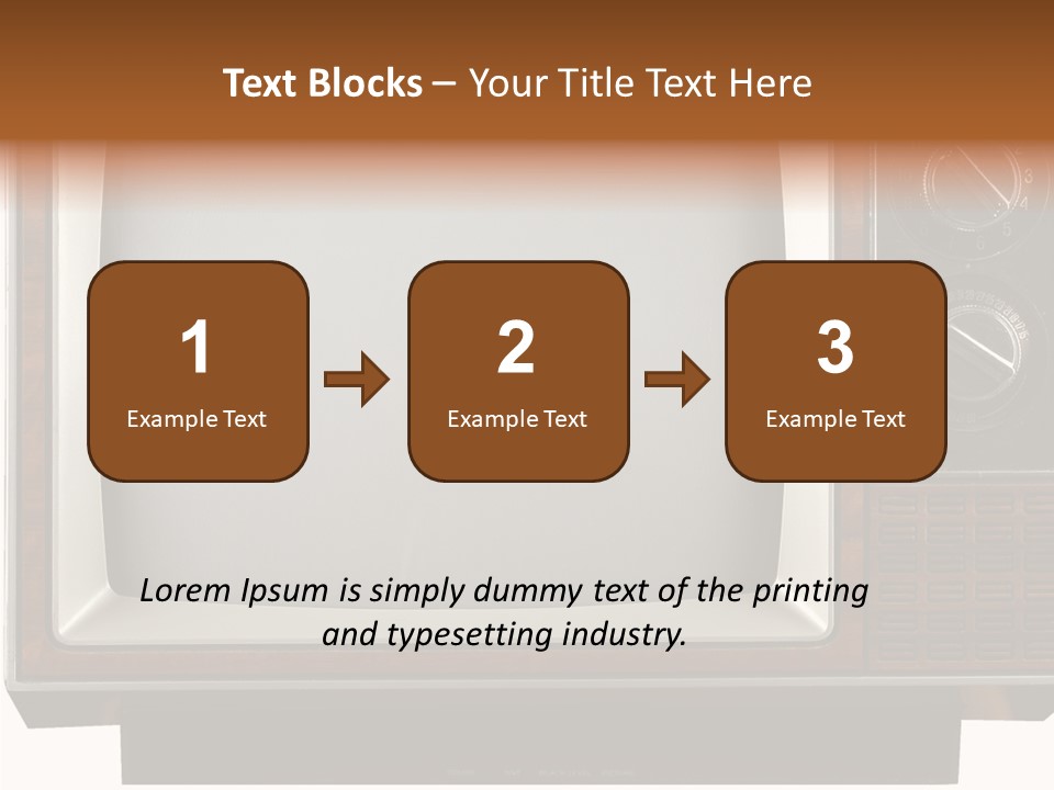 White Tube Tuner PowerPoint Template