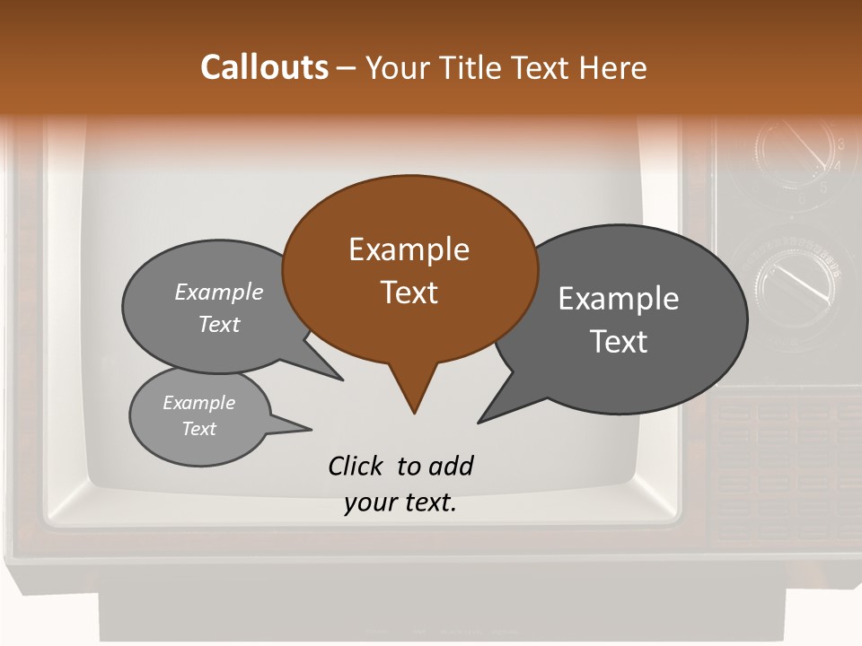 White Tube Tuner PowerPoint Template