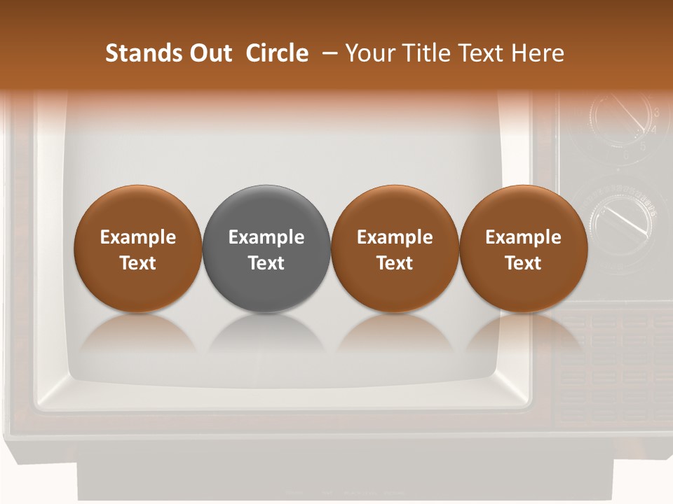 White Tube Tuner PowerPoint Template