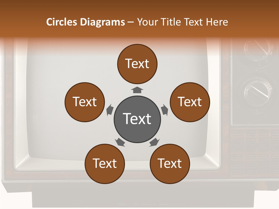 White Tube Tuner PowerPoint Template