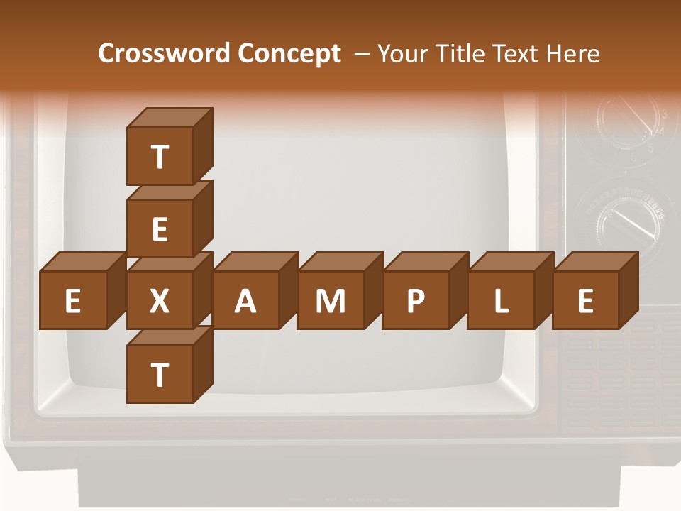White Tube Tuner PowerPoint Template