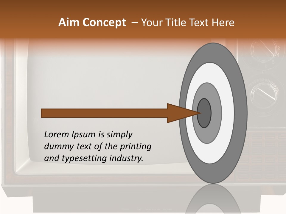 White Tube Tuner PowerPoint Template