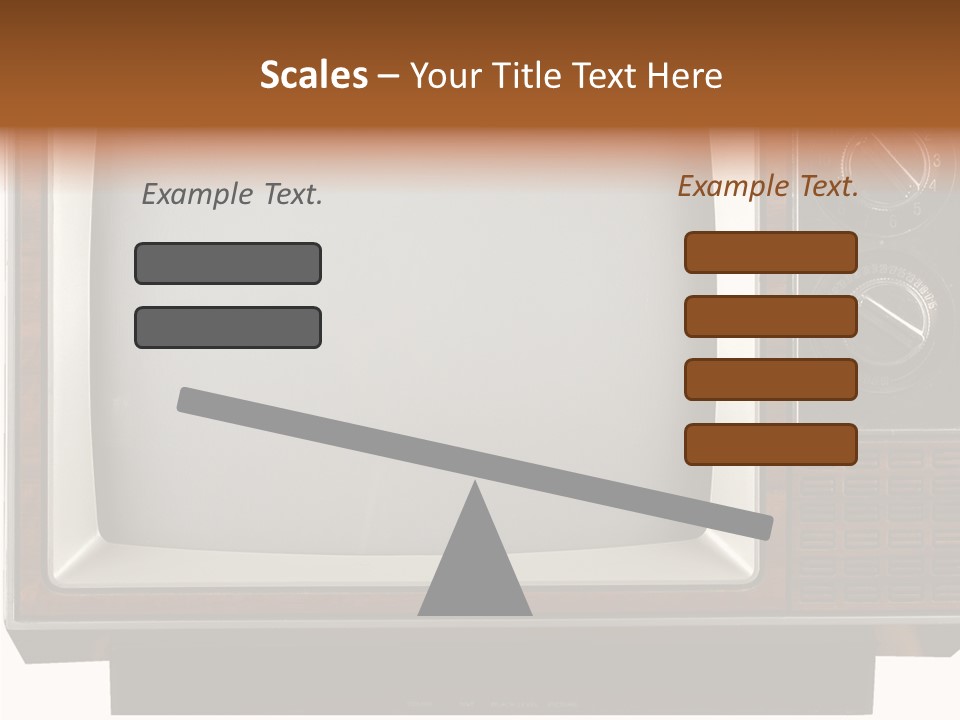White Tube Tuner PowerPoint Template