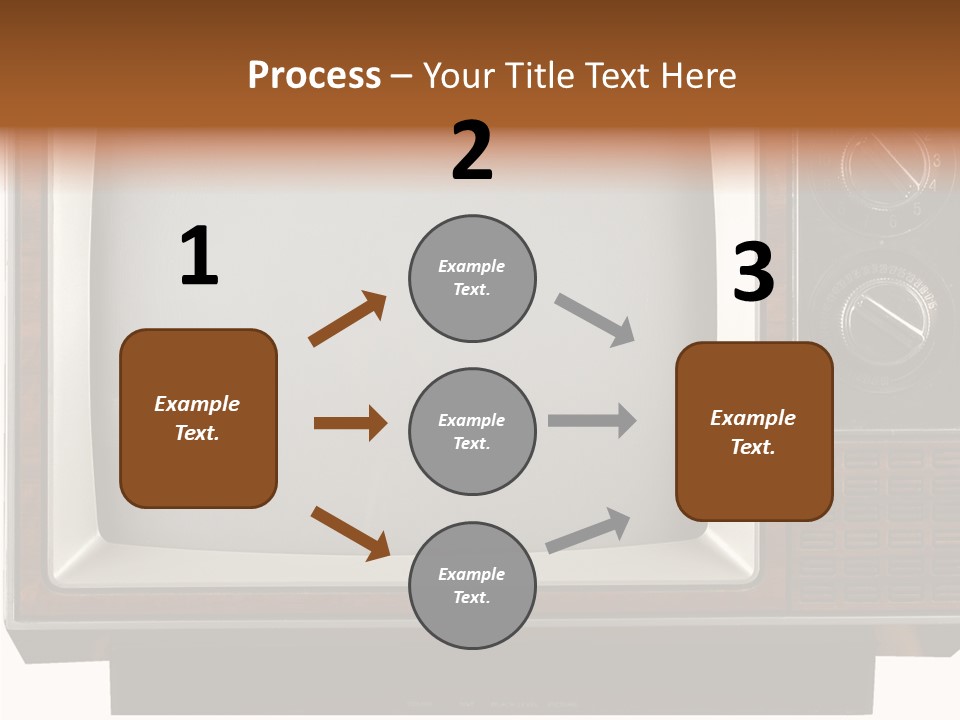 White Tube Tuner PowerPoint Template