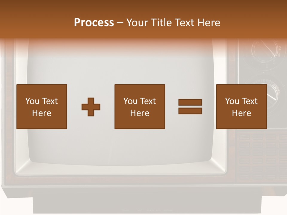 White Tube Tuner PowerPoint Template