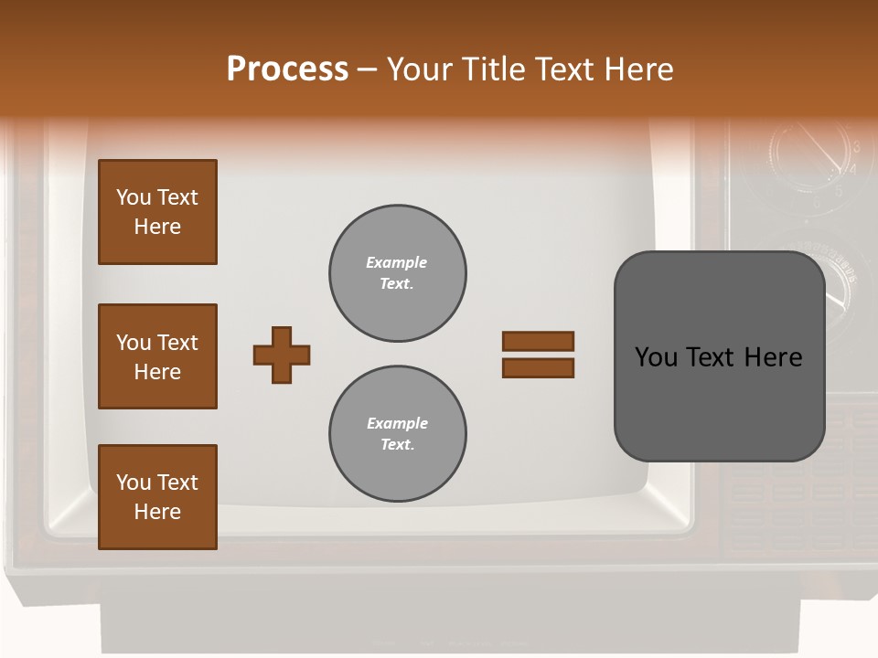 White Tube Tuner PowerPoint Template