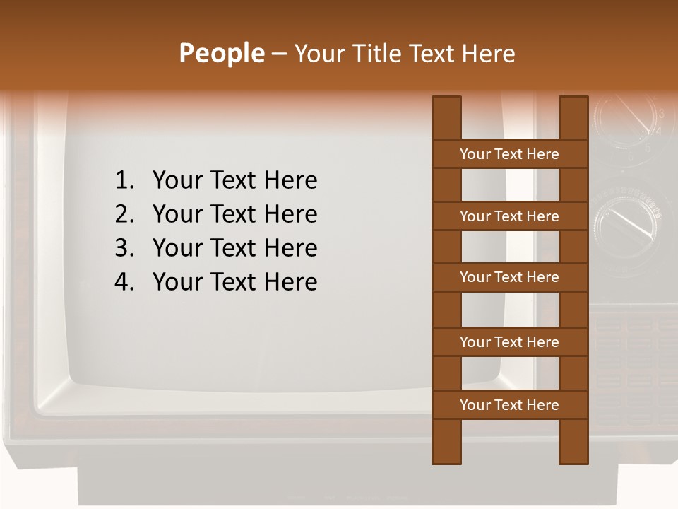White Tube Tuner PowerPoint Template