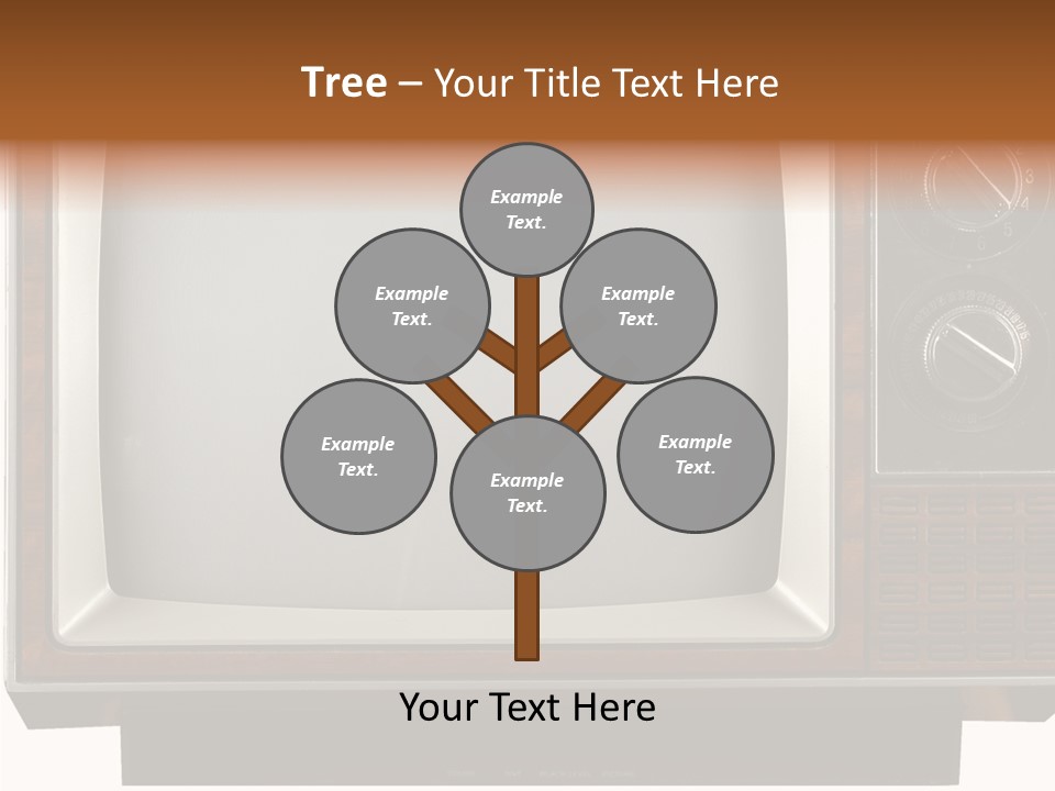 White Tube Tuner PowerPoint Template