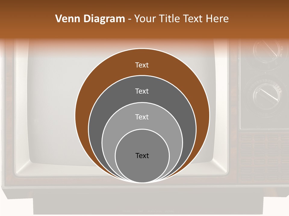 White Tube Tuner PowerPoint Template
