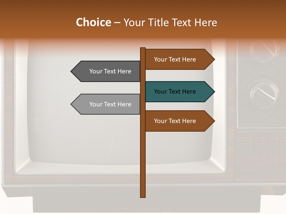 White Tube Tuner PowerPoint Template