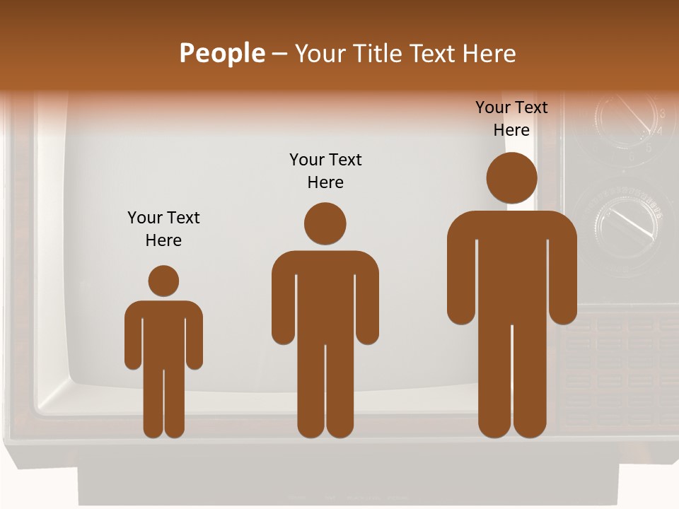 White Tube Tuner PowerPoint Template