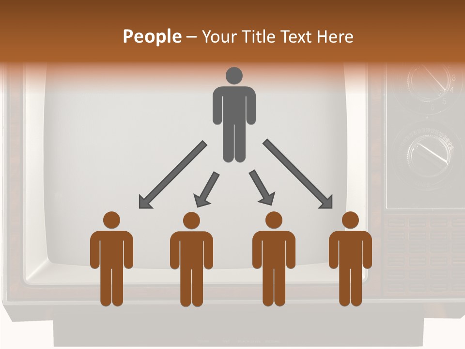 White Tube Tuner PowerPoint Template