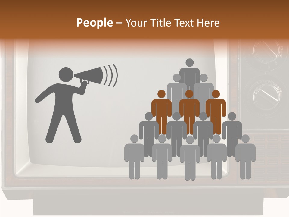 White Tube Tuner PowerPoint Template