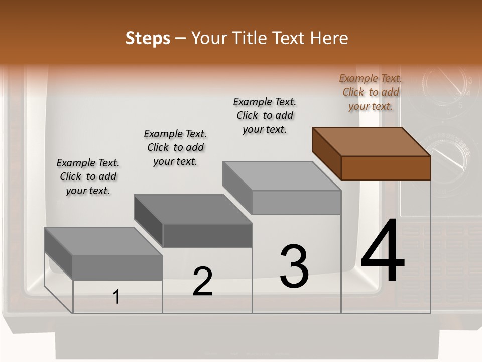 White Tube Tuner PowerPoint Template